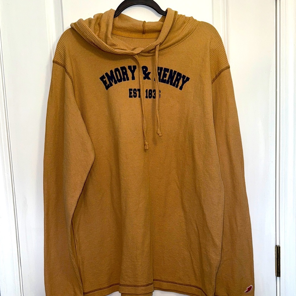 League Men's Gold Hoodie Sweater